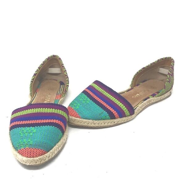 Kaanas Santa Fe D’Orsay Embroidered Colorful Flats - Picture 1 of 10